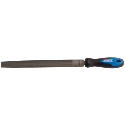 Draper Soft Grip Engineer's Half Round File and Handle, 250mm