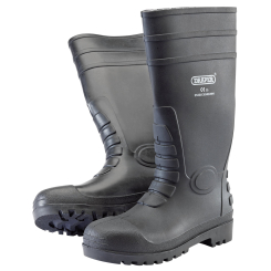 Draper Safety Wellington Boots, Size 8, S5