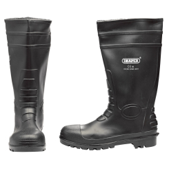 Draper Safety Wellington Boots, Size 10, S5