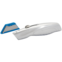 Draper Retractable Trimming Knife with 5 Spare Blades