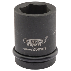 Draper Expert Expert HI-TORQ 6 Point Impact Socket, 3/4" Sq. Dr., 25mm
