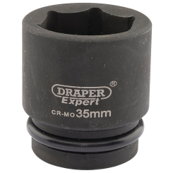 Draper Expert Expert HI-TORQ 6 Point Impact Socket, 3/4" Sq. Dr., 35mm