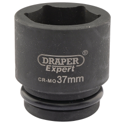 Draper Expert Expert HI-TORQ 6 Point Impact Socket, 3/4" Sq. Dr., 37mm