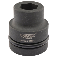 Draper Expert Expert HI-TORQ 6 Point Impact Socket, 1" Sq. Dr., 21mm