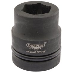 Draper Expert Expert HI-TORQ 6 Point Impact Socket, 1" Sq. Dr., 27mm