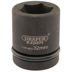 Draper Expert Expert HI-TORQ 6 Point Impact Socket, 1" Sq. Dr., 32mm