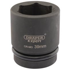 Draper Expert Expert HI-TORQ 6 Point Impact Socket, 1" Sq. Dr., 39mm