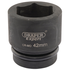 Draper Expert Expert HI-TORQ 6 Point Impact Socket, 1" Sq. Dr., 42mm