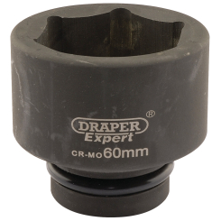 Draper Expert Expert HI-TORQ 6 Point Impact Socket, 1" Sq. Dr., 60mm