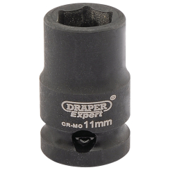 Draper Expert Expert HI-TORQ 6 Point Impact Socket, 3/8" Sq. Dr., 11mm