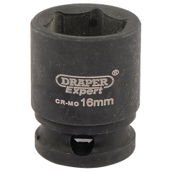 Draper Expert Expert HI-TORQ 6 Point Impact Socket, 3/8" Sq. Dr., 16mm