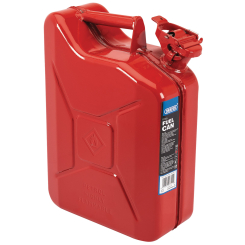 Draper Steel Fuel Can, 10L, Red