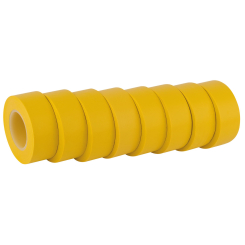 Draper Expert Insulation Tape to BSEN60454/Type2, 10m x 19mm, Yellow (Pack of 8)