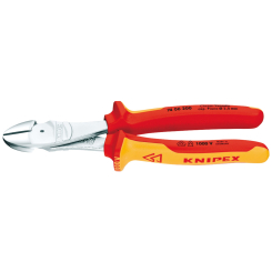 Knipex 74 06 200 Fully Insulated High Leverage Diagonal Side Cutter, 200mm