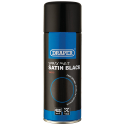 Draper Satin Spray Paint, 400ml, Black