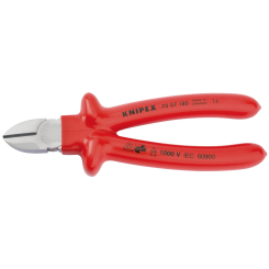 Knipex 70 07 180 Fully Insulated S Range Diagonal Side Cutter, 180mm