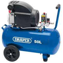 Draper Direct Drive Oiled Air Compressor, 50L, 1.5kW
