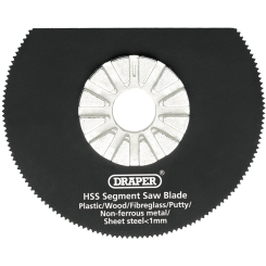 Draper HSS Segment Saw Blade, 63mm Diameter, 18tpi