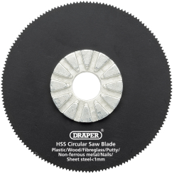 Draper HSS Circular Saw Blade, 63mm Diameter, 18tpi
