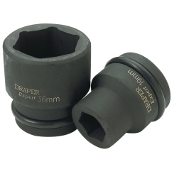 Draper Expert HI-TORQ 6 Point Impact Socket, 3/4" Sq. Dr., 19mm
