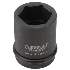 Draper Expert HI-TORQ 6 Point Impact Socket, 3/4" Sq. Dr., 27mm