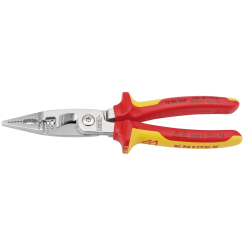 Knipex 13 86 200 SB VDE Electricians Universal Installation Pliers, 200mm