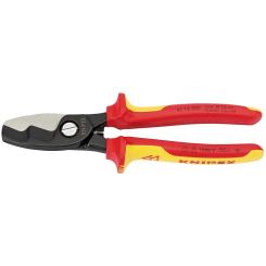 Knipex 95 18 200UKSBE VDE Fully Insulated Cable Shears, 200mm