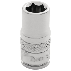 Draper Expert HI-TORQ 6 Point Socket, 1/4" Sq. Dr., 7mm