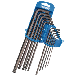 Draper Extra Long Metric Hex. and Ball End Hex. Key Set (10 Piece)