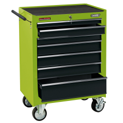 Draper Roller Tool Cabinet, 7 Drawer, 26", Green