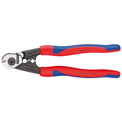 Knipex 95 62 190 Forged Wire Rope Cutters with Heavy Duty Handles, 190mm