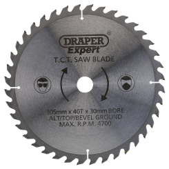 Draper Expert TCT Saw Blade, 305 x 30mm, 40T
