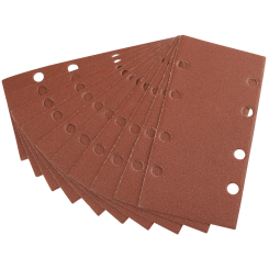 Draper Aluminium Oxide Sanding Sheets, 90 x 187mm, 120 Grit (Pack of 10)