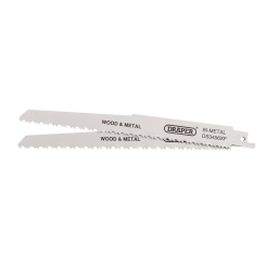Draper Bi-metal Reciprocating Saw Blades for Multi-Purpose Cutting, 200mm, 6-12tpi (Pack of 2)