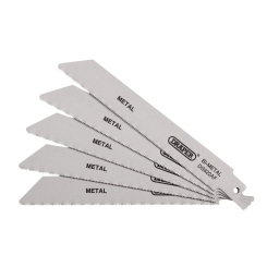 Draper Bi-metal Reciprocating Saw Blades for Metal Cutting, 150mm, 24tpi (Pack of 5)