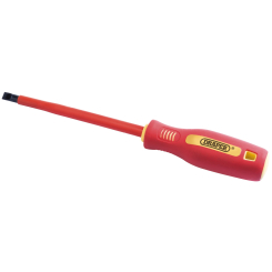 Draper Fully Insulated Plain Slot Screwdriver, 6.5 x 150mm (Sold Loose)