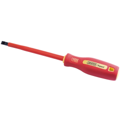 Draper Fully Insulated Plain Slot Screwdriver, 8 x 150mm (Sold Loose)