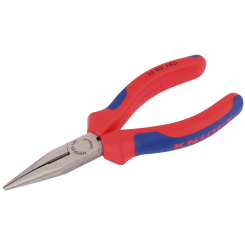 Knipex 25 02 140 SB Long Nose Pliers - Heavy Duty Handles, 140mm