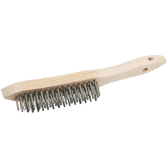 Draper Stainless Steel 4 Row Wire Scratch Brush, 310mm