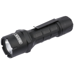 Draper Expert CREE LED Waterproof Torch, 1W, 1 x AA Battery Required