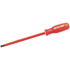 Draper Fully Insulated Plain Slot Screwdriver, 8 x 200mm (Sold Loose)