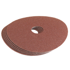 Draper Aluminium Oxide Sanding Disc, 115mm, 60 Grit (Pack of 5)