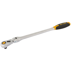 Elora Quick Release Soft Grip Ratchet with Flexible Head, 1/2" Sq. Dr., 430mm
