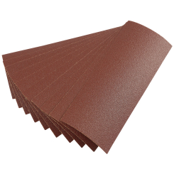 Draper Aluminium Oxide Sanding Sheets, 232 x 92mm, 80 Grit (Pack of 10)