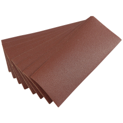 Draper Aluminium Oxide Sanding Sheets, 232 x 92mm, 100 Grit (Pack of 10)