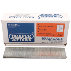 Draper Brad Nails, 30mm (Pack of 5000)