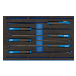 Draper Long Reach Hook and Pick Set in 1/4 Drawer EVA Insert Tray (6 Piece)