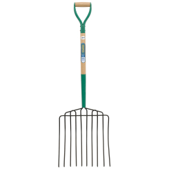 Draper 10 Prong Manure Fork with Wood Shaft and MYD Handle