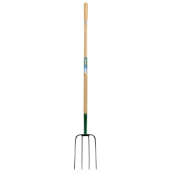 Draper 4 Prong Manure Fork with Wood Shaft