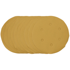 Draper Gold Sanding Discs with Hook & Loop, 150mm, 400 Grit (Pack of 10)